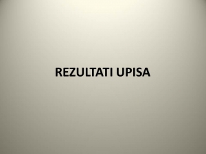 OBAVIJEST O OBJAVI REZULTATA UPISA DJECE 2018./2019.