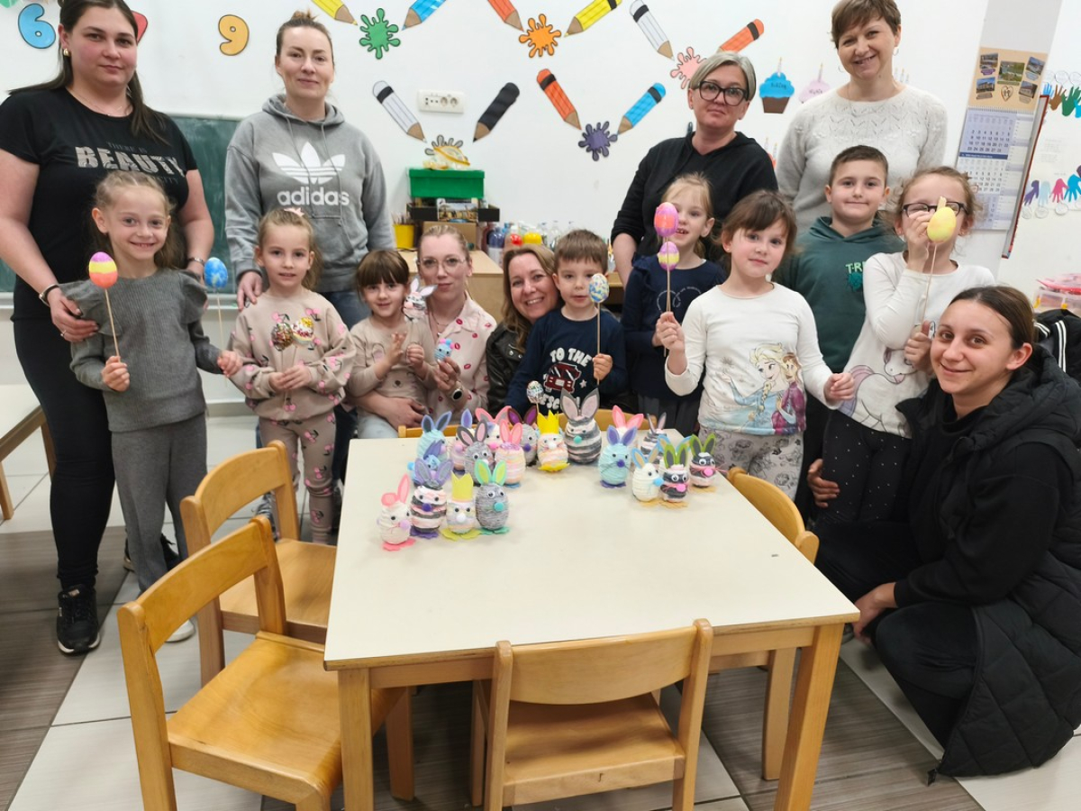 Uskrsna radionica odgojne skupine „Štrumpfovi''